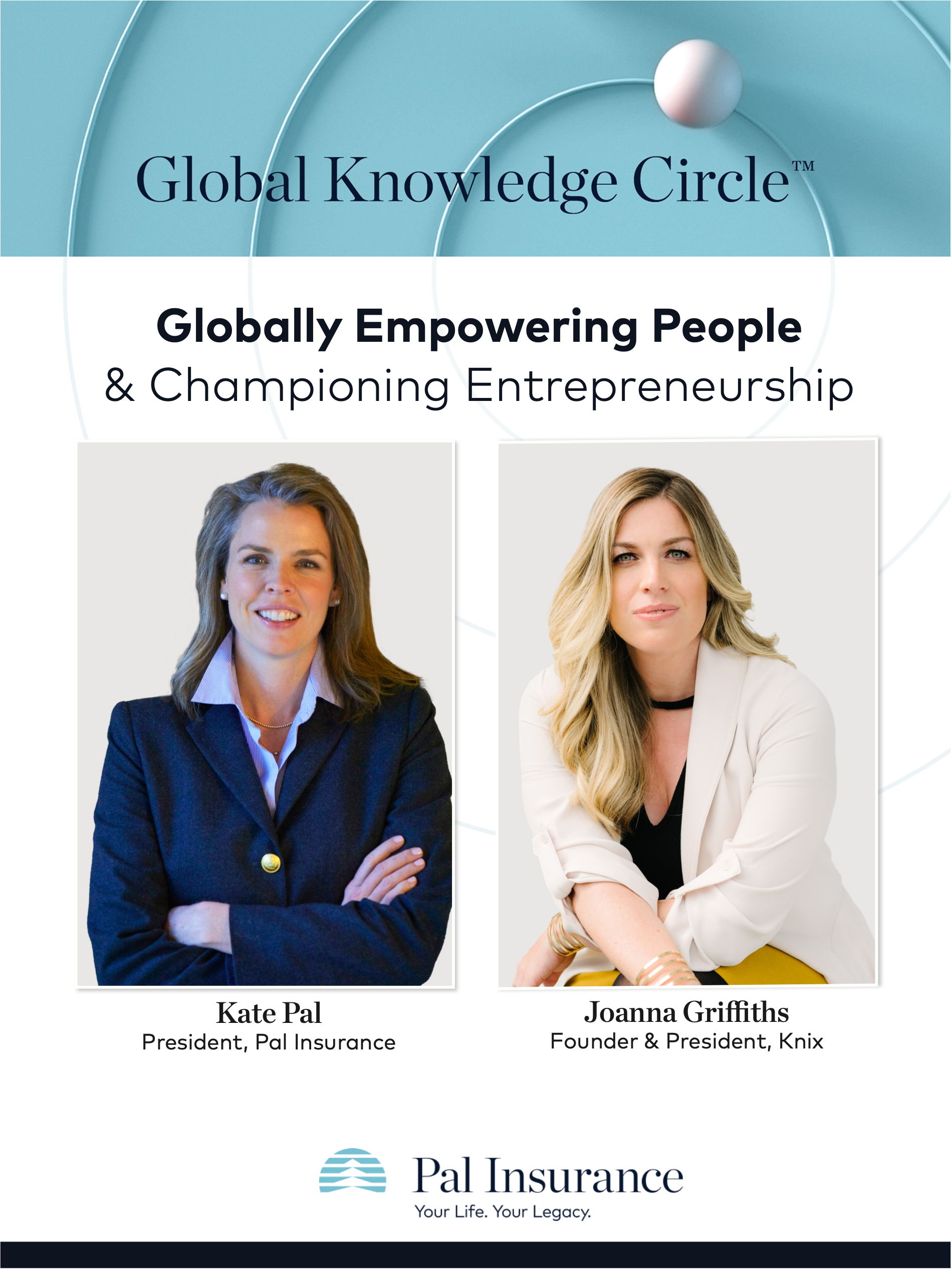 PAL Global Knowledge Circle<br>Tools: Adobe InDesign<br>Skills: Branding, color theory, typography